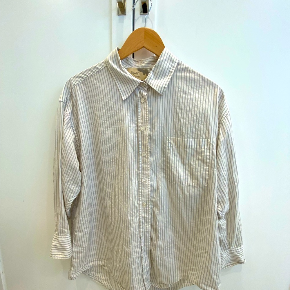 Elizabeth and James Button-Up Blouse
